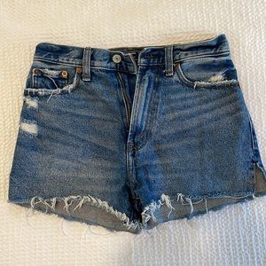 Abercrombie & Fitch denim high waisted shorts